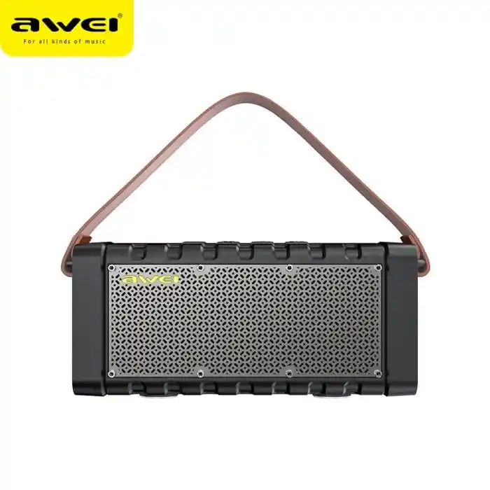Awei Y668 Bluetooth Speaker Bass Stereo Sound Indoor/Outdoor Portable Wireless Speaker Power Bank 2200mAh Superior Sound Quality Long-lasting Battery Life